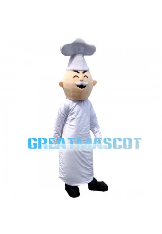Experienced Old Chef Mascot Costume