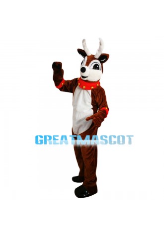 Brown Fawn With Big Shiny Eyes Mascot Costume