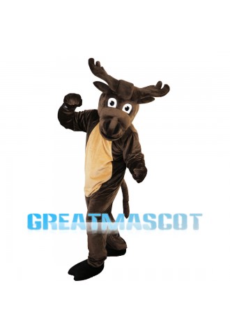 Adult Cartoon Moose Mascot Costume
