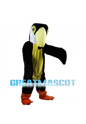Woodpecker With Yellow Pointed Beak Mascot Costume