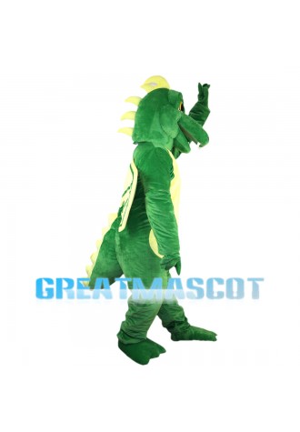 Cartoon Powerful Green Dragon Mascot Costume