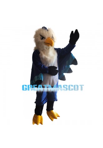 Dark Blue Eagle Mascot Costume For Outdoor Event
