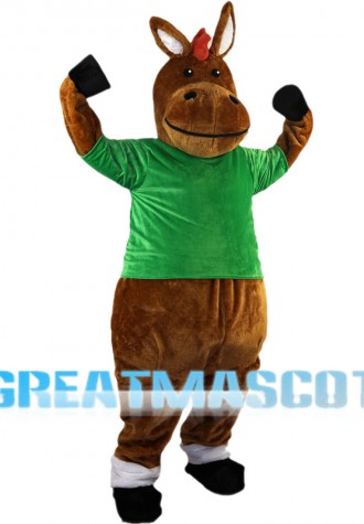 Powerful Brown Hippo Mascot Costume
