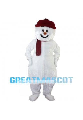 Clean Pure Snowman Mascot Costume