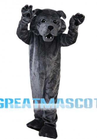 Sinister Grey Wolf Mascot Costume