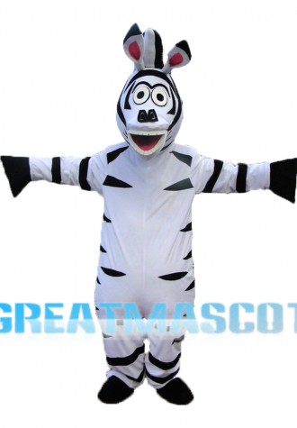 Boisterous Zebra Mascot Costume