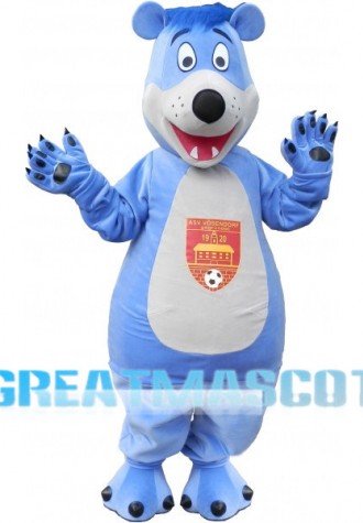 Sports Blue Bear Mascot Costume