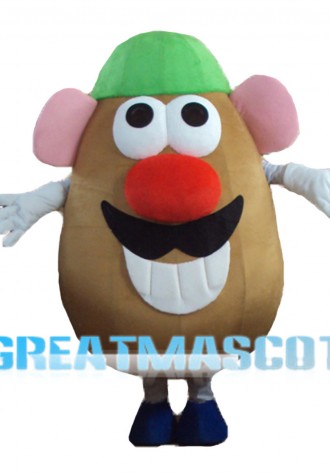 Cartoon Coffee Bean Mascot Costume