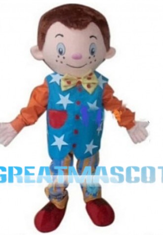 Freckled Little Boy Mascot Costume
