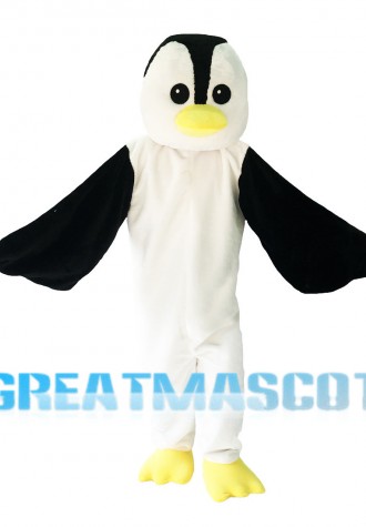 Slim Tall Penguin Mascot Costume