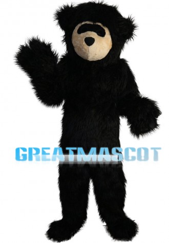 Funny Black Hairy Monkey Mascot Costume