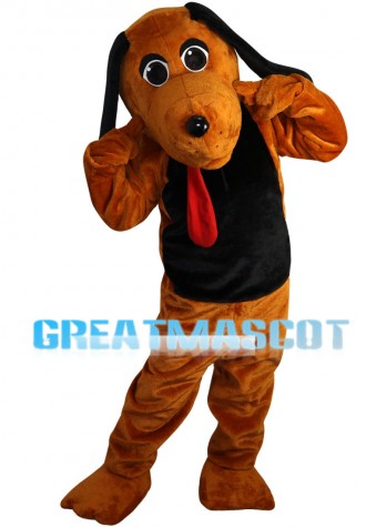 Lovely Long Ears Brown Dog Mascot Costume