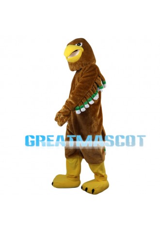 Brown Eagle With Short Wings Mascot Costume