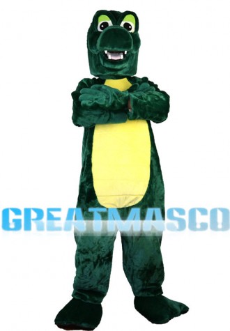 Clawed Dark Green Dragon Mascot Costume