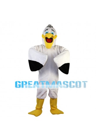 Blue Eyes White Pelecanus Mascot Costume