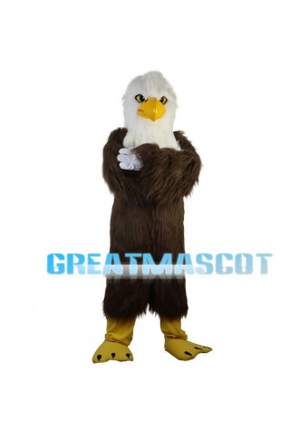 Bald Brown Eagle Mascot Costume