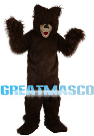 Terrible Wild Brown Bear Mascot Costume