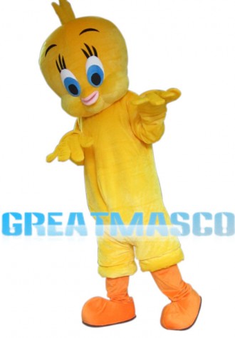 Blue Eyes Yellow Duck Mascot Costume