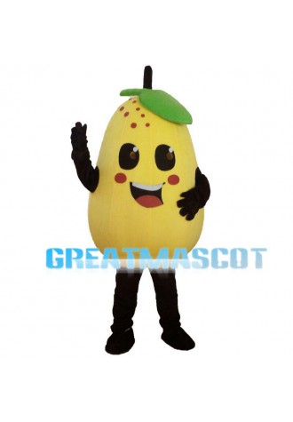 Sweet Yellow Pear Mascot Costume