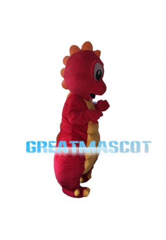 Red Dragon Baby With Yellow Belly Mascot Costume