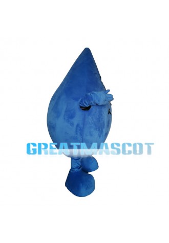 Big Eyes Blue Water Drop Mascot Costume