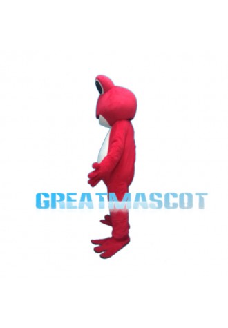 Cartoon Pink Frog Mascot Costume