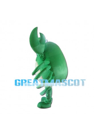 Likable Green Crab Mascot Costume