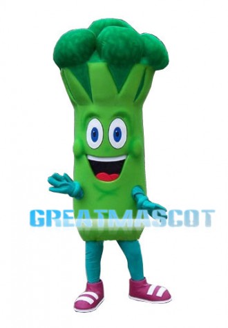 Green Vegetable Broccoli Mascot Costume