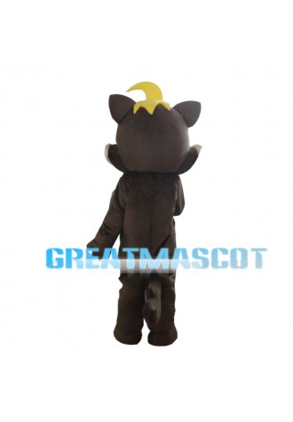 Lovely Squirrel With Yellow Hair Mascot Costume