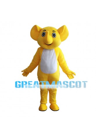 Yellow Little Elephant Mascot Costume