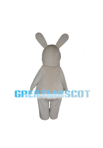 Raving Rabbids With Buck Tooth Mascot Costume