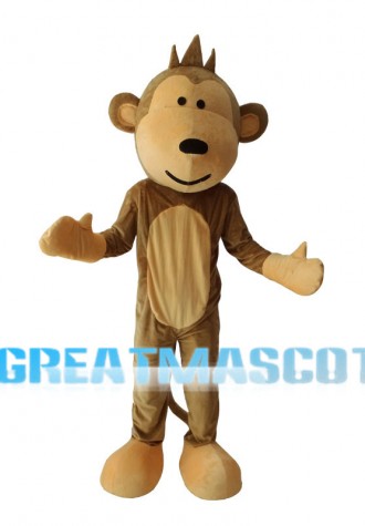 Naughty Monkey With Long Tail Mascot Costume