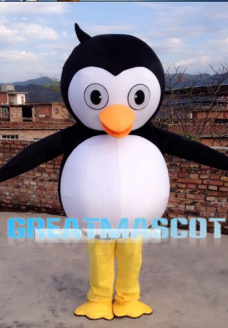 Big Head Penguin Baby Mascot Costume