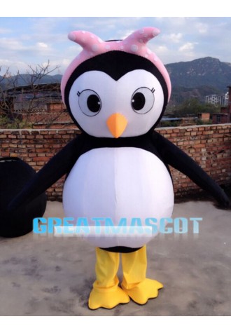 Big Head Penguin Baby Mascot Costume