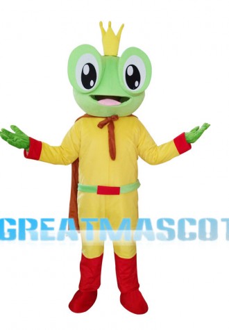 Big Eyes Frog Prince Mascot Costume