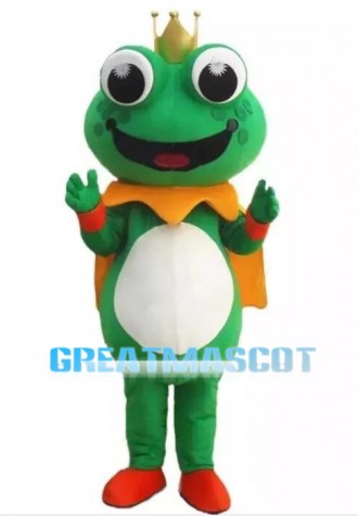 Cartoon Frog Prince Mascot Costume