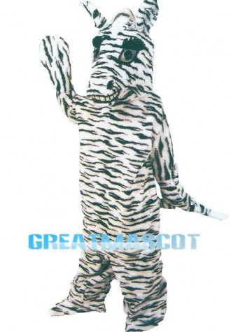 3nd Version Of The Zebra Mascot Adult Costume