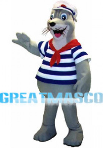 Lovely Sailor Seal Mascot Adult Costume