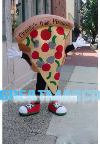 Deluxe Pizza Lightweight Mascot Adult Costume For Halloween party