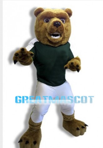 College Power Bear Mascot Costume