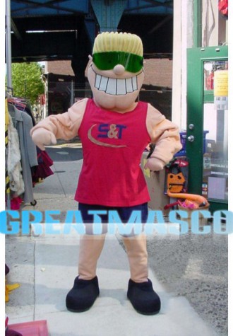 Smiling Surfer Mascot Costume 