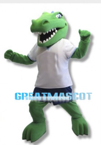 University Green Gator Mascot Costume