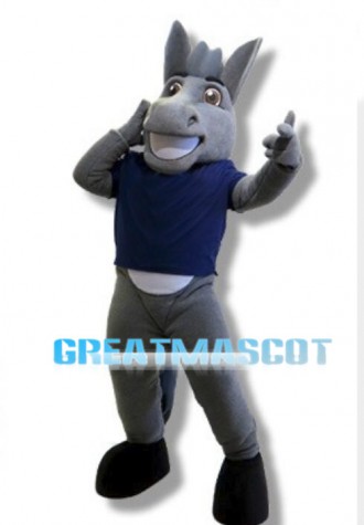 Grey Mule Mascot Adult Costume 
