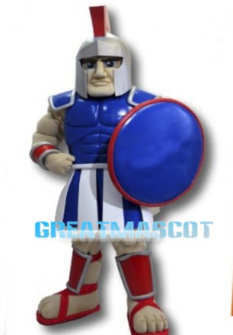 Blue Trojan Warrior Mascot Costume 
