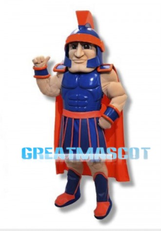 Red & Blue Trojan Warrior Mascot Costume 
