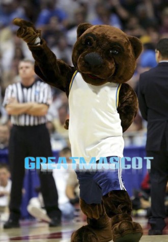 University Brown Bear Mascot Costume