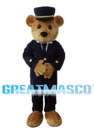 Police Officer Teddy Bear Mascot Costume