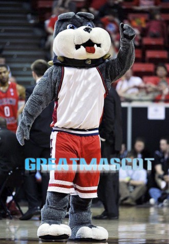 University Basketball Bulldog Mascot Costume