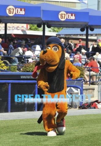 Baseball Hound Dog Mascot Costume
