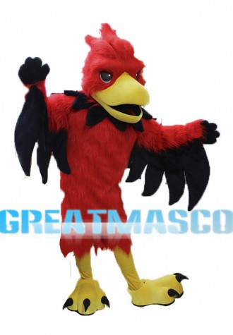 Red Phoenix Mascot Adult Costume	